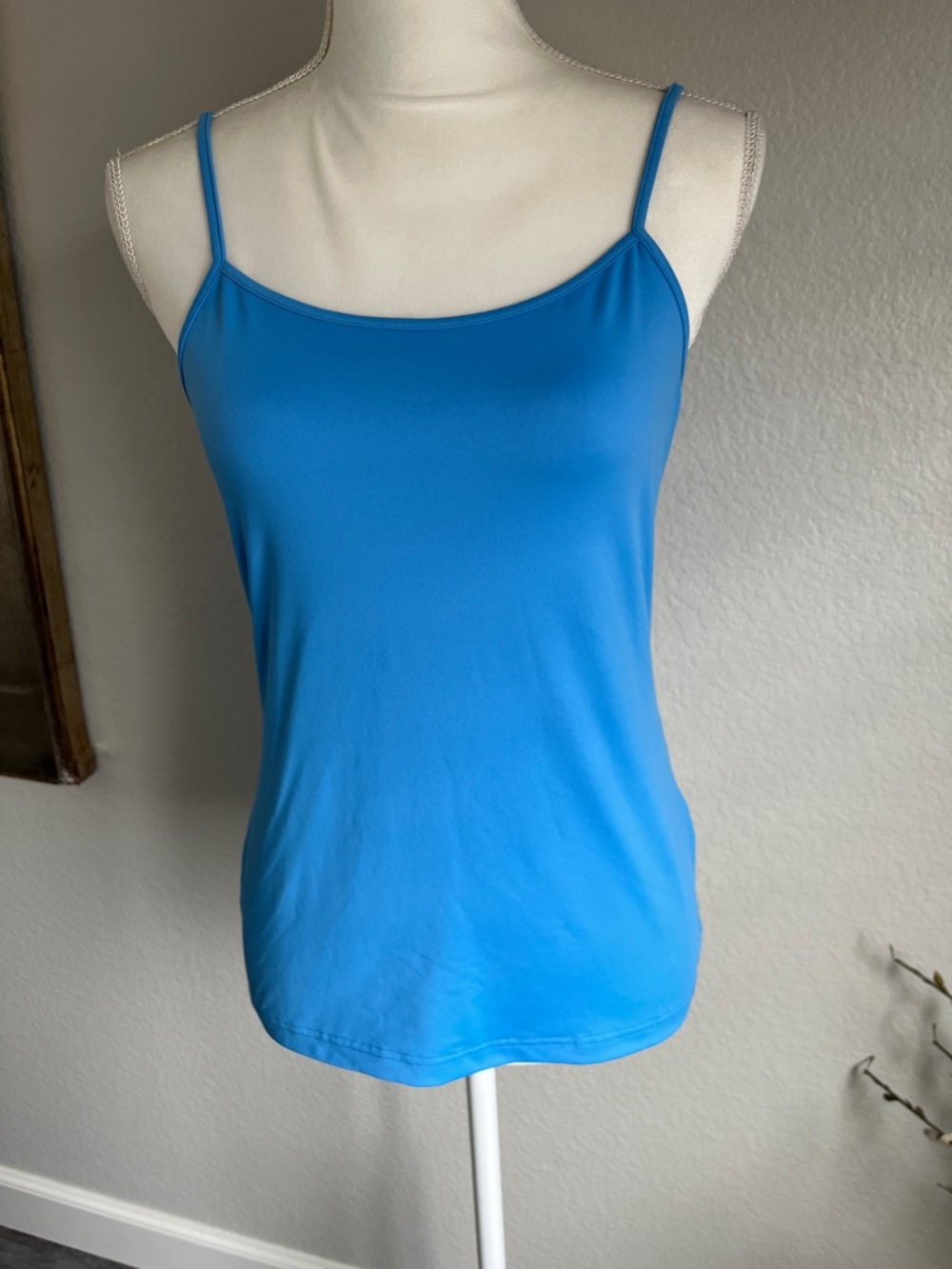 Anne Fontaine Classic Blue Spaghetti Strap Tank Top - Women